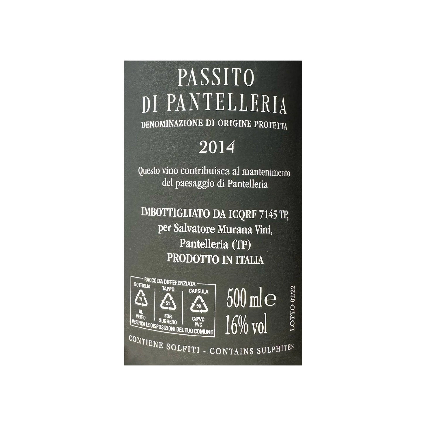 Isola - Passito di Pantelleria annata 2014